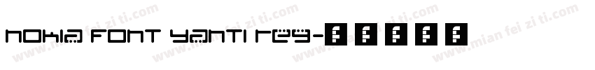 Nokia Font YanTi Reg字体转换